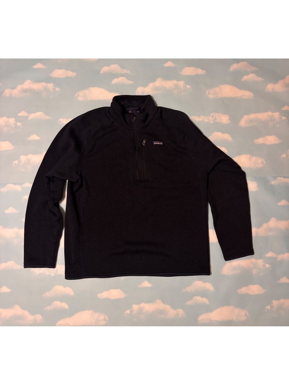 Patagonia Men's dark blue Quarter Zip Fleece Pullover XL